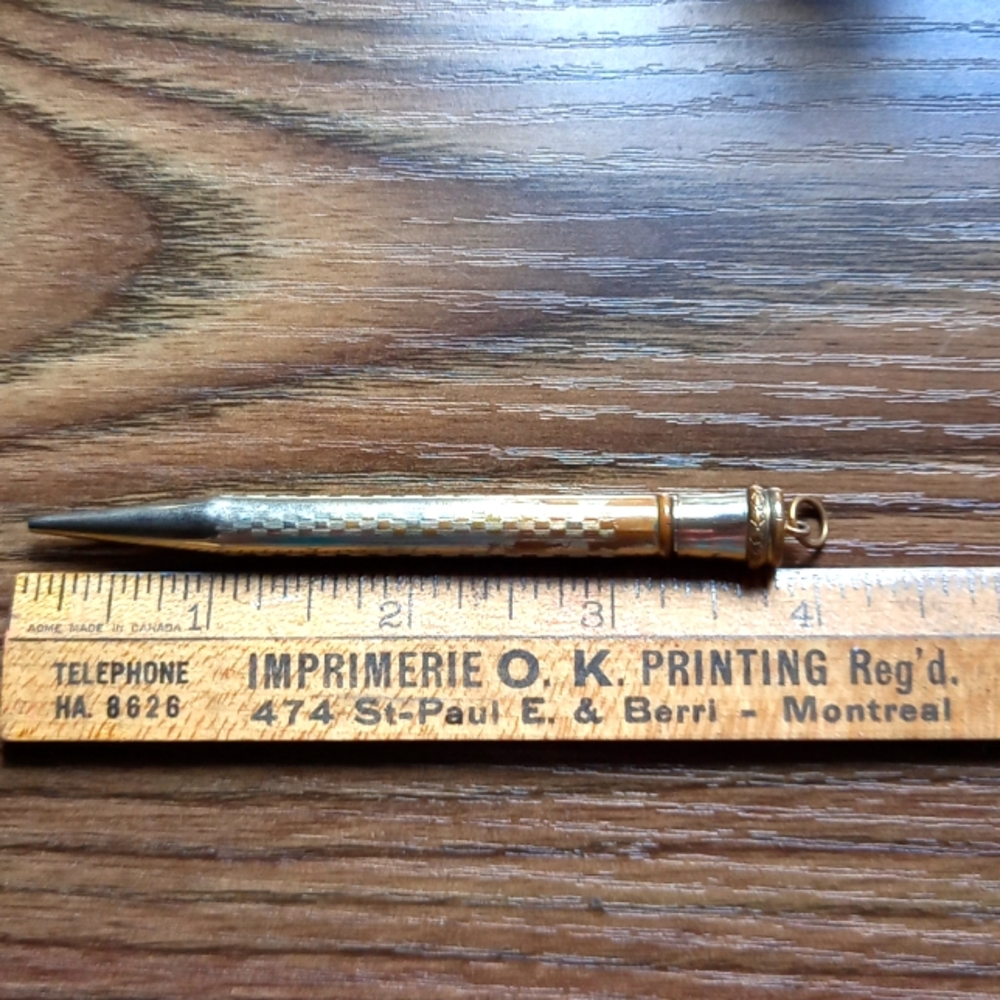 Vintage silver plated mechanical pencil